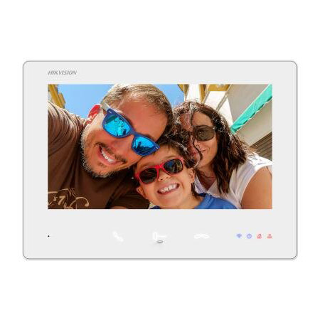 DS-KH7300EY-WTE2/White - Estación interior Monitor para Videoportero 2 hilos HD Wifi Pantalla táctil 7" Blanco