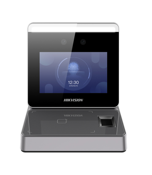 DS-K1F600U-D6E-F - Estación registro facial y tarjetas Pantalla táctil 3,97" Doble lente gran angular 2MP Hikvision