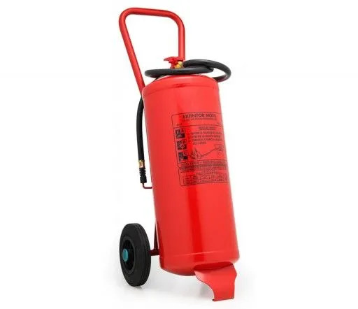 VU-25-PP-ABC - Extintor con ruedas De Polvo Químico ABC 25KG