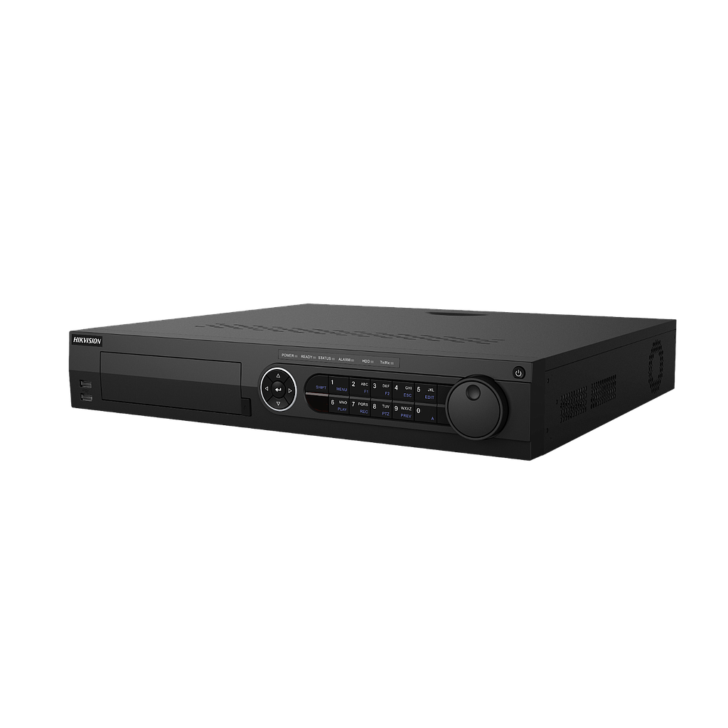 iDS-7332HQHI-M4/S - Grabador DVR 5en1 32CH 5MP Lite1080p + 16CH IP 6MP 1.5U Acusense 4xHDD E/S Audio Alarma 16/4 Hikvision