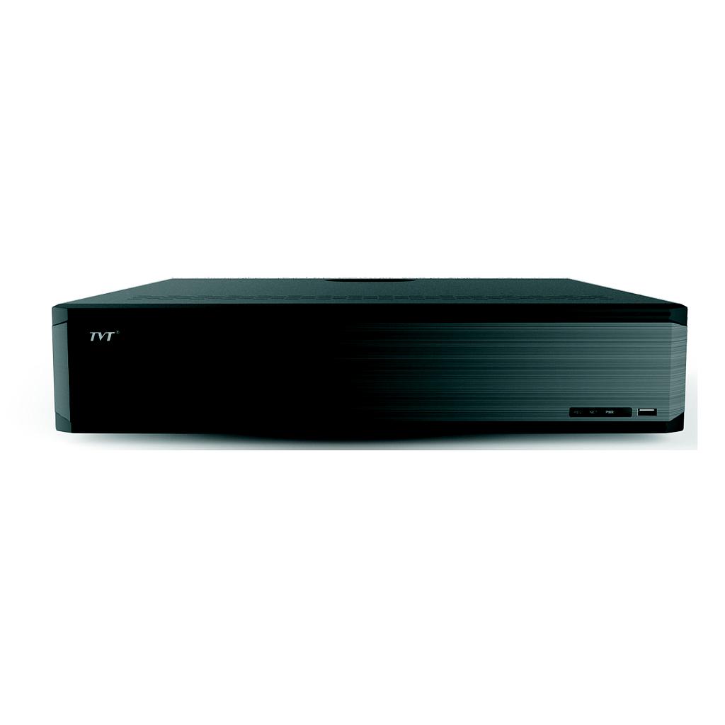 TD-3332H8-B2 - Grabador NVR IP 32CH 12MP 8xHDD E/S Audio Alarma 160Mbps Face Detection Matrículas TVT