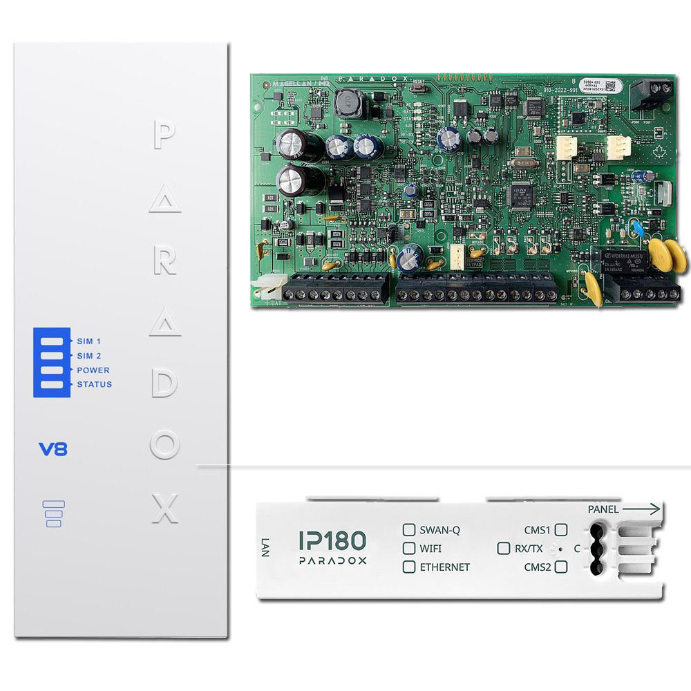 KIT-MQTT-MG5050+ - Kit adaptación a MQTT Paradox MG5050+ , Módulo IP180 , Módulo PCS265V8