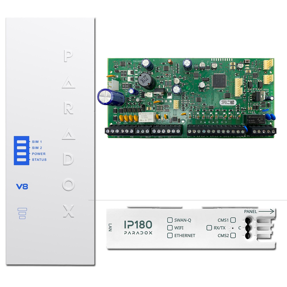 KIT-MQTT-SP6000+ - Kit adaptación a MQTT Paradox SP6000+ , Módulo IP180 , Módulo PCS265V8