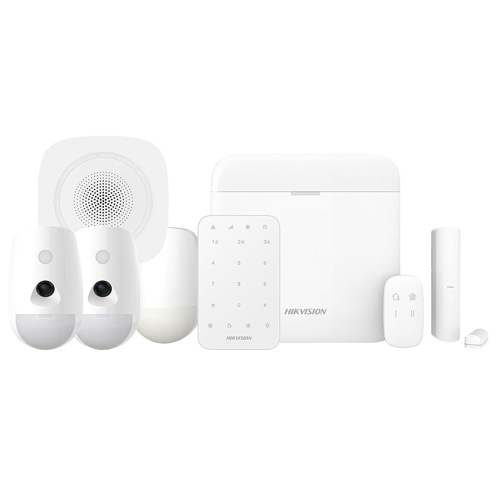 Kit 64 AxPro Total - Kit Alarma AXPRO 64 zonas. Central + 2 PIRCAM + 1 PIR + 1 Contacto + 1 Mando + 1 Teclado + 1 Sirena