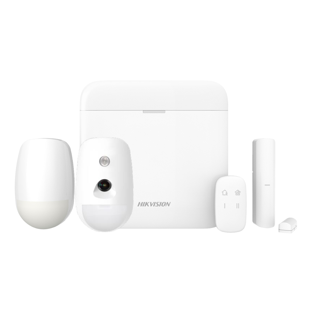 KIT AXPRO 64/2G - Kit AXPRO 868MHz 64 zonas Hikvision Panel + PIRCAM + PIR + Mando + Contacto