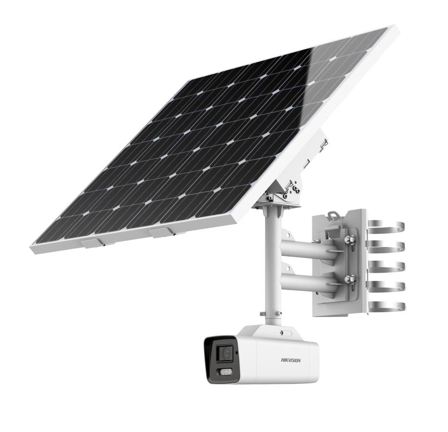 DS-2XS6A46G1/P-IZS/C36S80(8-32mm) - Kit Cámara Bullet 4MP 8-32 mm con energía solar ANPR 4G