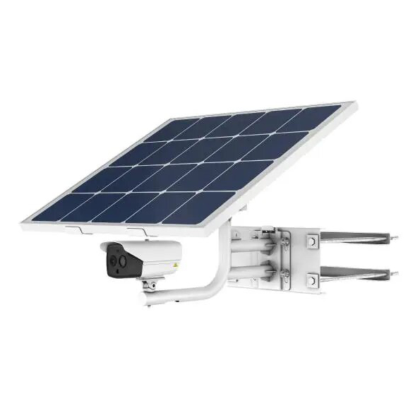 DS-2TXS2628-3P/QA/GLT/CH36S80 - Kit Cámara térmica energía solar 256×192 Clasificación vehículos personas Panel fotovoltaico 80W, batería recargable 30Ah Alarma prevención de incendios IP67