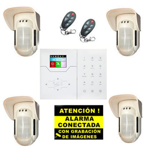 BSC02297 - Kit de Alarma Bysecur IP / GSM. Central + 4 Volumétricos de exterior + 2 Mandos