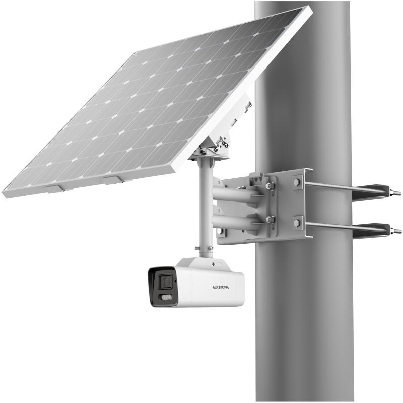 DS-2XS6A87G1-LS/C36S80(2.8mm) - Kit IP 4G Alimentación Solar 4K Cámara 8MP 2.8mm ColorVu WDR130 IP67 White Light 30m E/S Audio y Alarma