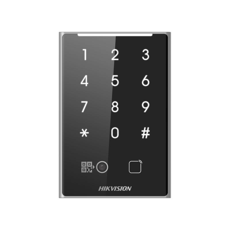 DS-K1109DKB-QR - Lector de Tarjetas - Códigos QR - Teclado Contraseña Comunicación RS485 Wiegand