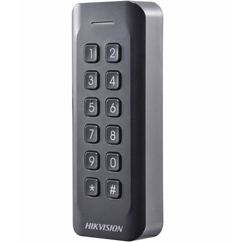 DS-K1802EK - Lector de tarjetas EM con teclado Hikvision