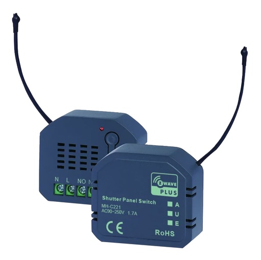 [RISCO-330] RPZWSH868EUA - Micro módulo de control de persianas 500S, 868MHz
