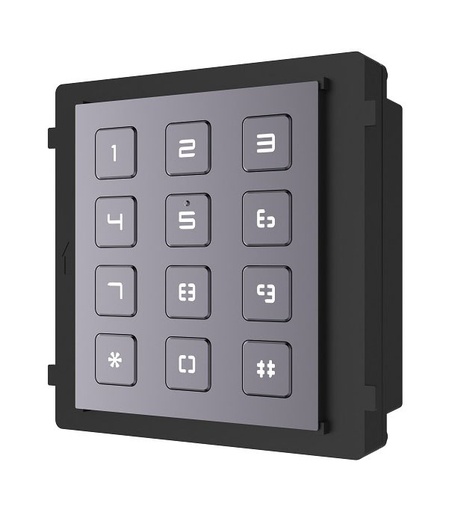 [HIK-INTERCOM-34] DS-KD-KP - Módulo de apertura con teclado para videoportero IP modular superficie/empotrado Hikvision