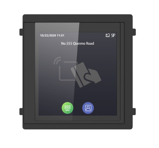 [HIK-INTERCOM-46] DS-KD-TDM - Módulo videoportero Touch&Display 4 en 1 ( Pantalla táctil y tarjeta código, publicidad )