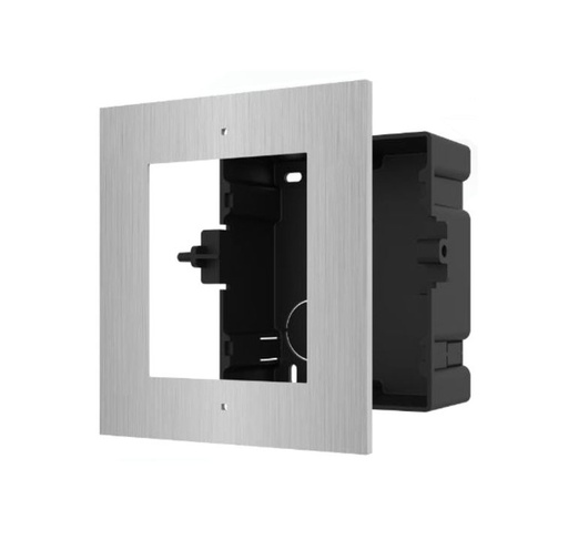 [HIK-INTERCOM-64] DS-KD-ACF1/S - Panel frontal y Caja de registro para videoportero 1 módulo Hikvision. ACERO INOXIDABLE. MONTAJE EMPOTRADO