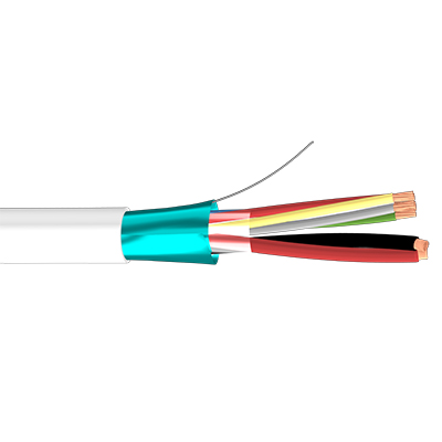 [BYSECUR-184] BSC21551 - Rollo 100m de cable flexible 8+2 hilos apantallado libre halógenos (AL/M 8x0,22+2x0,75 HF)