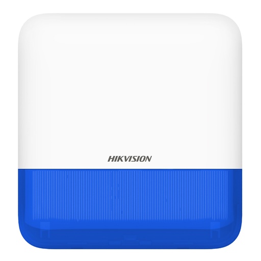 [HIK-ALARM-76] DS-PS1-E-WE (Blue Indicator) - Sirena inalámbrica de exterior compatible 868 Mhz Hikvision AXPRO Indicador Azul