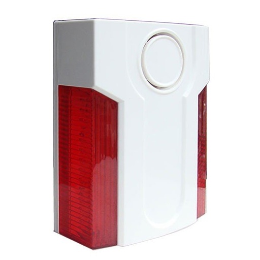 [BYSECUR-ALARM-41] BSC01205 - Sirena vía rádio de exterior. Doble luz de flash