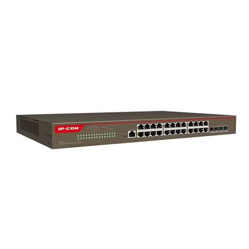 [IPCOM-77] G5328X - Switch inteligente gestionable 24 puertos Gigabit (10/100/1000 Mbps) + 4 puerto SFP 10G L3 IP-COM