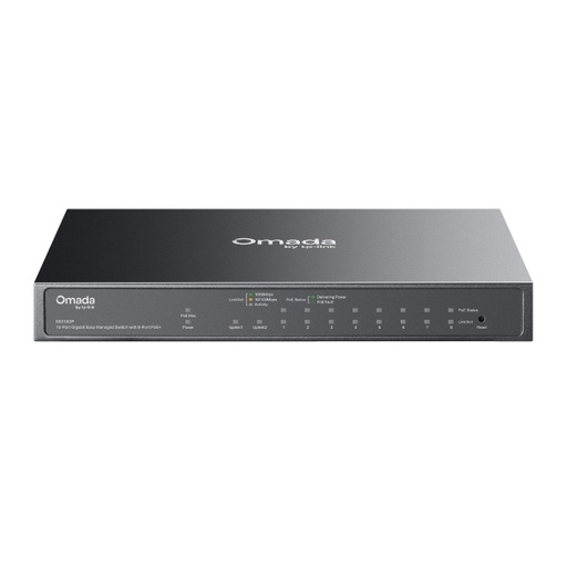 [TPLINK-102] ES210GP - Switch Omada Gestionable 10-Puertos con 8 Puertos PoE+ L2