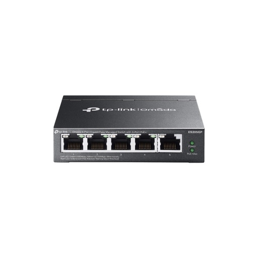 [TPLINK-148] ES205GP - Switch Omada Gestionable 5 Puertos 4 Puertos PoE+