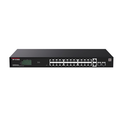 [IPCOM-119] G2228P-24-410W - Switch PoE gestionado en la nube con 26 puertos GE + 2 SFP