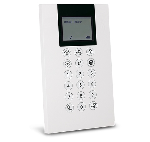 [RISCO-184] RW432KPP802A - Teclado Panda inalámbrico bidireccional de Grado 2 para LightSYS+/Air con lector de proximidad 13,56MHz para sistemas 868MHz