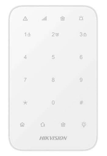 [HIK-ALARM-91] DS-PK1-E-WE - Teclado táctil LED inalámbrico para control sistema Hikvision AXPRO compatible 868MHz