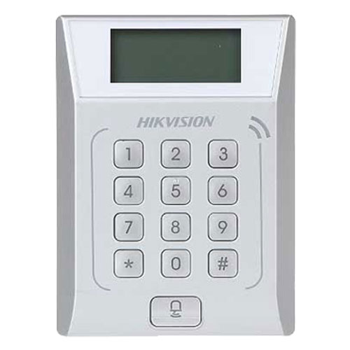 [HIK-ACC-83] DS-K1T802E - Terminal autónomo de accesos con teclado y pantalla LCD Hikvision EM cards. TCP/IP