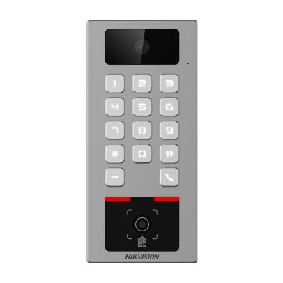 [HIK-ACC-432] DS-K1T502DBWX-CQRE1 - Terminal autónomo POE de control de entrada Acceso por tarjeta, PIN, QR. Cámara 2 MP