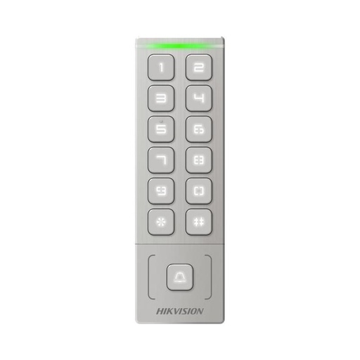 [HIK-ACC-398] DS-K1T809MWX - Terminal de Accesos Slim Compacto para tarjetas M1 Mifare y teclado WiFi