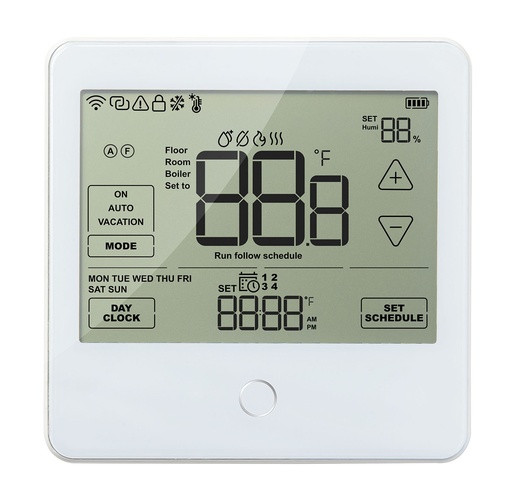 [RISCO-333] RPZWTH868EUA - Termostato para calefacción eléctrica 800S, 868MHz
