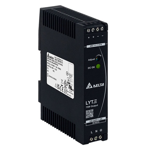 [HIK-T&D-75] DRL-48V75W1AZ - Unidad de fuente de alimentación industrial de carril DIN LYTE 48V 75W Hikvision