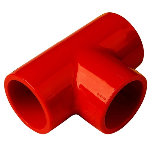 [KIDDE-379] 9-10909 - Union T for 27mm Pipe of suction systems Color Red Aritech