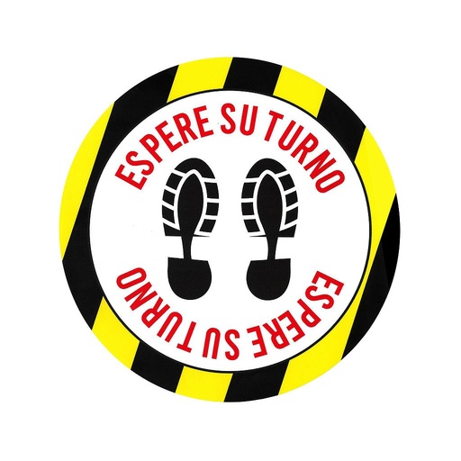 [BYSECUR-221] BSC20590 - Vinilo Circular Espere su Turno