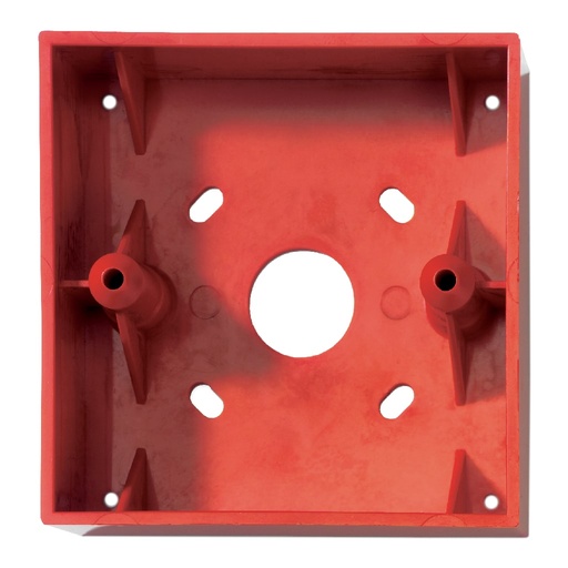 [KIDDE-380] DM788 - Zócalo base montaje en superficie sin terminales. Color rojo