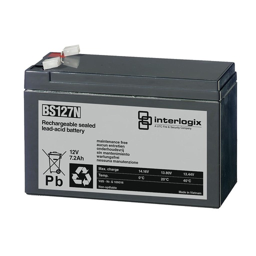 [KIDDE-211] BS127N - Batería de plomo sellada 12V/7,2A/h. Kidde/Aritech