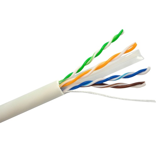 [HIK-T&D-93] DS-1LN6-UE-W - Bobina en caja de 305m de Cable U/UTP Cat6 Cobre PVC 24AWG UL CM