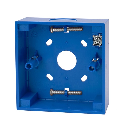 [KIDDE-775] N-MC-BB-U - Caja trasera - Zócalo base para montaje de pulsador manual inteligente. Azul