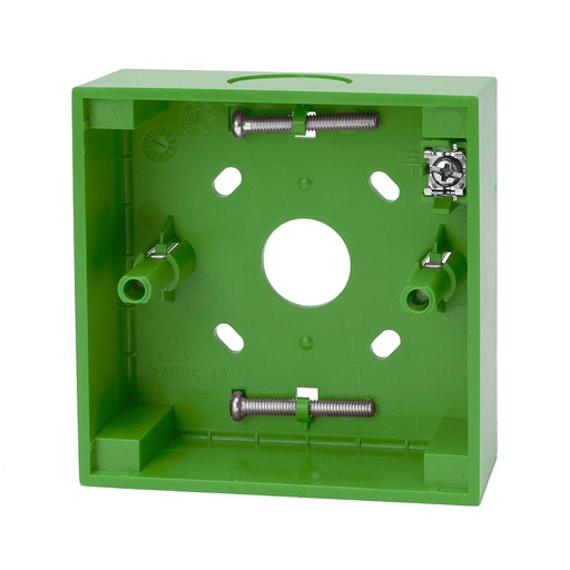 [KIDDE-217] N-MC-BB-G - Caja trasera - Zócalo base para montaje de pulsador manual inteligente. Verde