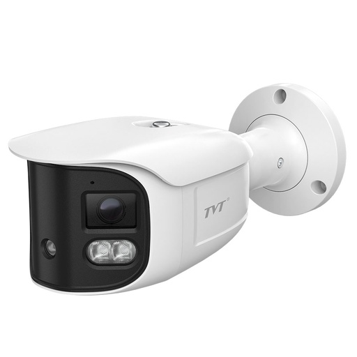 [TVT-367] TD-9482E3B-DP(D/PE/AW3) - Cámara Bullet IP 8MP lente dual para Splicing (cosido) de imágenes IR30