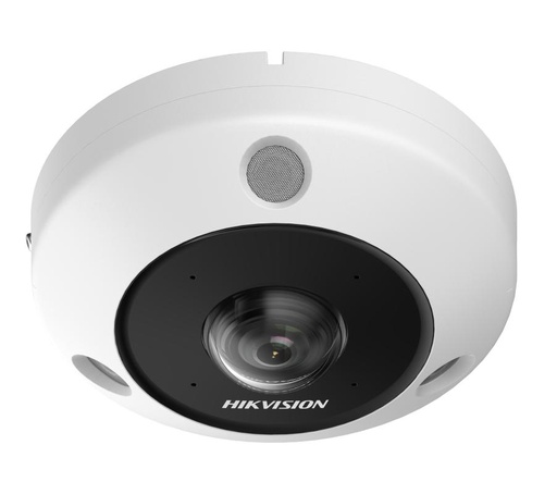 [HIK-SOL-868] DS-2CD6365G1-IVS(1.16mm) - Cámara IP Fisheye 6MP 1.16mm Conteo Colas Mapa Calor Audio Alarma