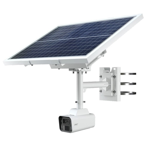 [TVT-191] TD-9846SP1(BA/G4/WR2) - Cámara IP  KIT Solar 4MP Micro SIM 4G Full Color 24/7 panel solar y batería IP67 Análisis inteligente