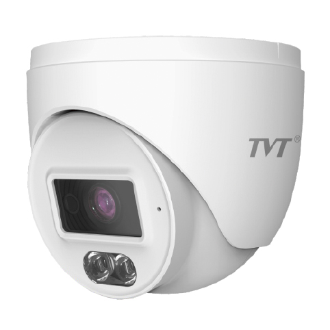 [TVT-209] TD-9520S4L-C(D/PE/AW1) - Cámara IP Turret 2MP IP67 Iluminación dual Luz Blanca IR 20m Micrófono. PVC