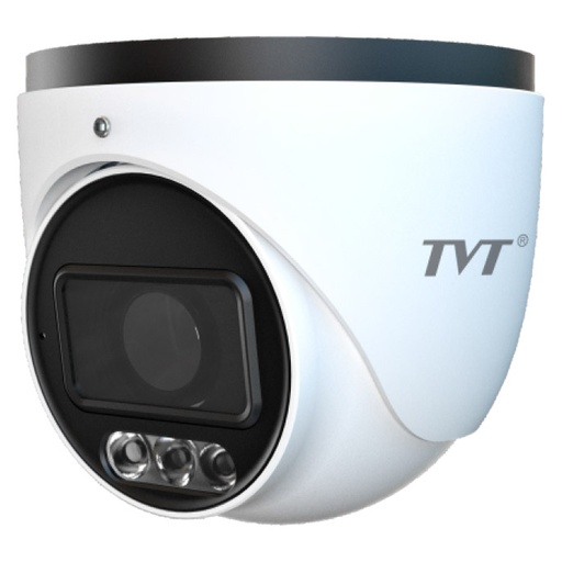 [TVT-304] TD-9564S4L-C(D/PE/AW1) - Cámara IP Turret 6MP 2.8mm IP67 Iluminación dual Luz Blanca IR 20m Micrófono