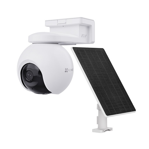 [EZVIZ-109] CS-EB8/SP-R200(EU-COM)(Kit) - Cámara PT 360 para exterior 4K 4mm Batería Wifi 6 4G Kit solar