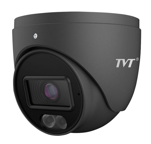 [TVT-298] TD-9524S4-C-G(D/PE/AW2)(GREY) - Cámara Turret IP 2MP 2,8mm IP67 Iluminación dual 30m. Audio MIC P2P GREY