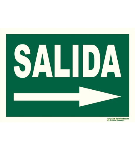 [BYSECUR-402] E-320 - Cartel de Señalización Evacuación salida derecha