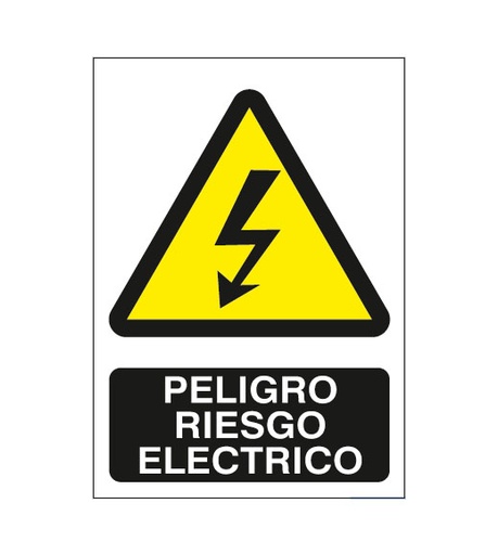 [BYSECUR-313] BSCAP319 - Cartel de Señalización Peligro Riesgo Eléctrico