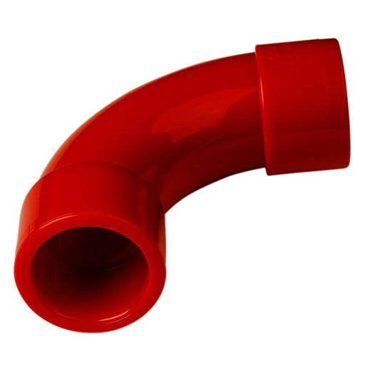 [KIDDE-236] 9-10906 - Codo 90º para Tubería 27mm de sistemas de detección por aspiración Color Rojo Aritech